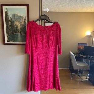 ELIZA J - Pink Lace Dress - size 10 NWOT